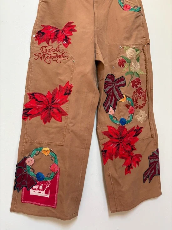 NWOT Free People We The Free Bright Time Craft Pants Size 14 - Picture 10 of 16